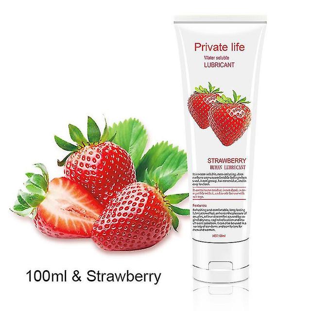 Sex Fruit Flavored Edible Lube Smooth And Not Sticky For Couple Adult / Flavor Strawberry 100ml on Productcaster.