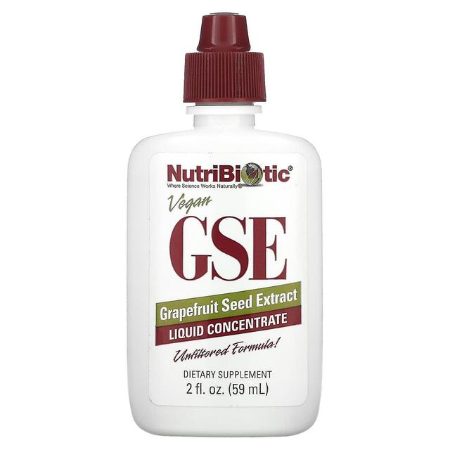 NutriBiotic, Vegansk GSE Grapefrugtfrøekstrakt, flydende koncentrat, 2 fl oz (59 ml) on Productcaster.