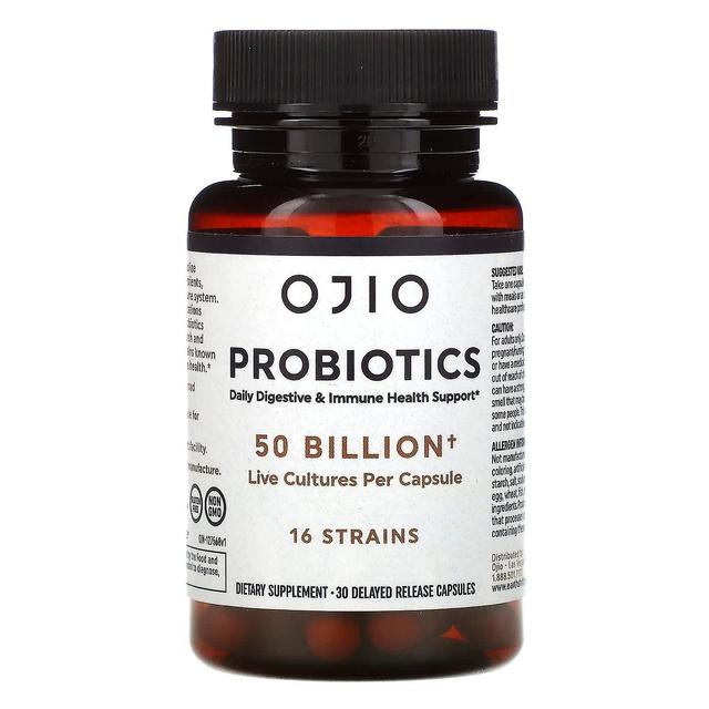 Ojio, Probiotics, 50 Billion, 30 Delayed Release Capsules on Productcaster.