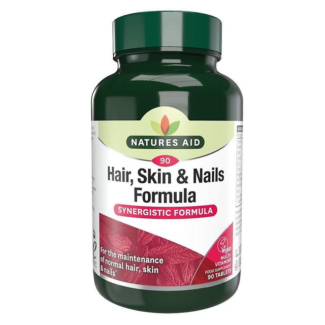 Natures Aid Hair Skin & Nails Formula, 90 Tablets. Suitable for Vegans on Productcaster.