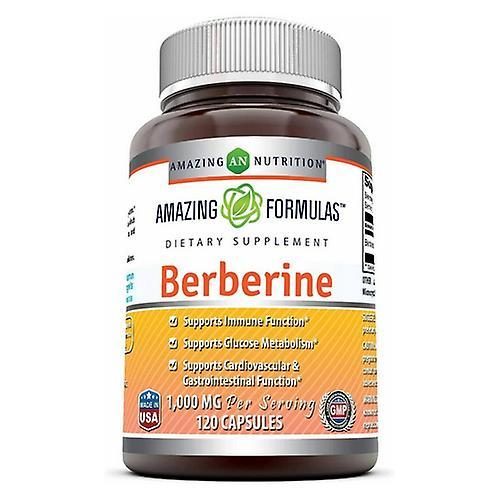 Amazing Nutrition Amazing Formulas Berberine,500 mg,120 Caps (Pack of 1) on Productcaster.