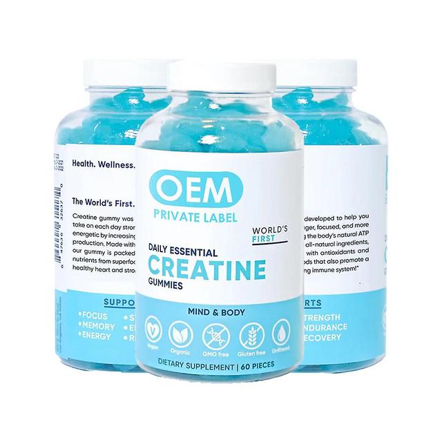 3 Pack Creatine Gummies Sports Fitness Energy Pre-workout Creatine Gummies on Productcaster.