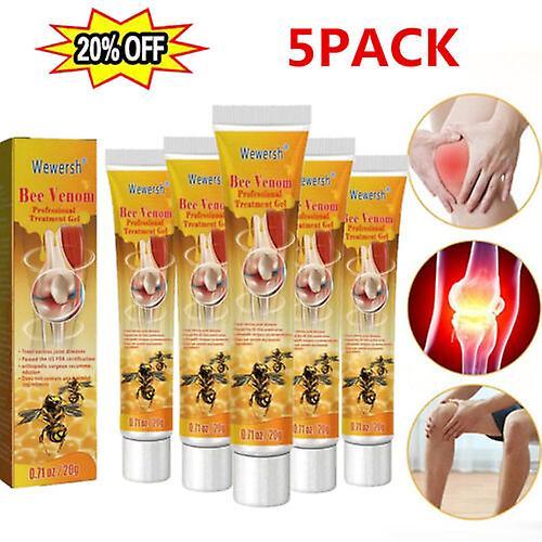 5PACK Beevenom Zealand Bee-Venom Professional Treatments Gel Natural Extract As shown on Productcaster.