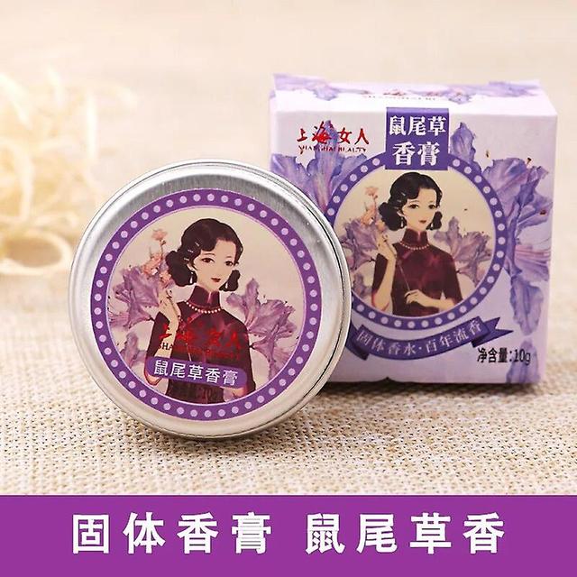 Old Shanghai Women Solid Balm Women's Flower Tone Girls' Persistent perfume Light Fragrance freesia osmanthus jasmine 1pc Salvia on Productcaster.