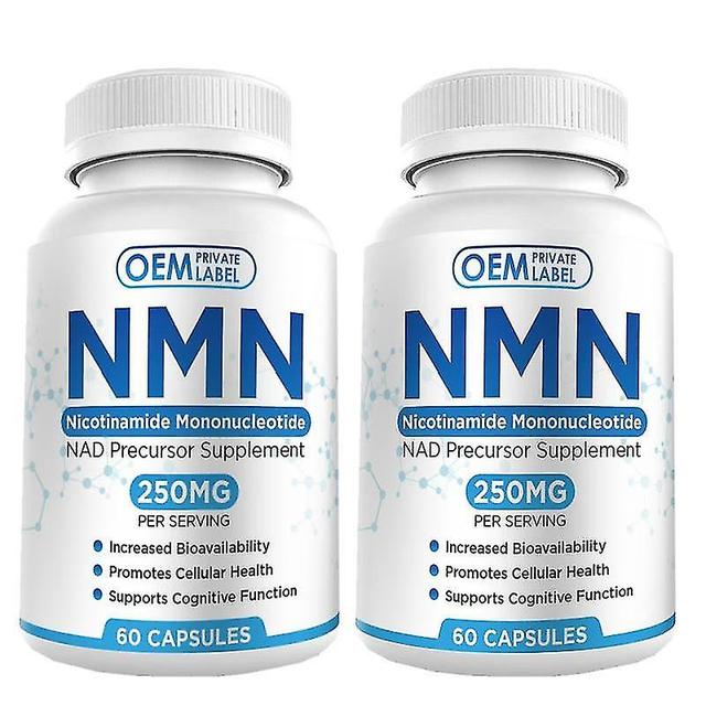 1-3Frascos Nmn Cápsulas 500mg 20 Certificado 99.95% Nicotinamida Mononucleotide Dna Reparação 2Bottles on Productcaster.