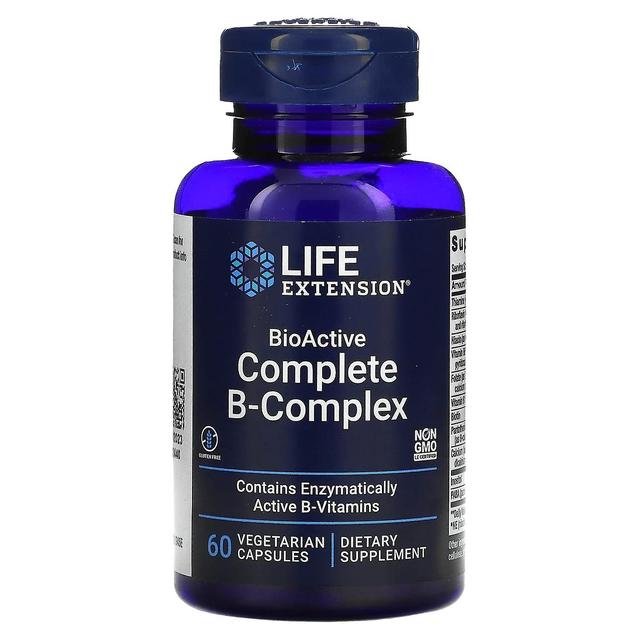 Life Extension Elämän pidentäminen, BioActive Complete B-Complex, 60 kasviskapselia on Productcaster.