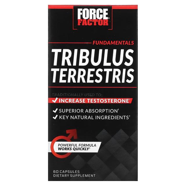 Force Factor Współczynnik siły, Czynnik siły, Tribulus Terrestris, Booster testosteronu, 500 mg, 60 Kapsułki on Productcaster.