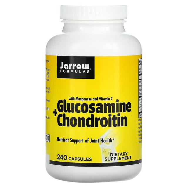 Jarrow Formulas, Glucosamin + Chondroitin mit Mangan und Vitamin C, 240 Kapseln on Productcaster.