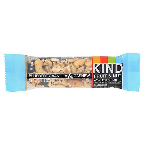 Kind Fruit & Nut Bars Snäll frukt & mutter barer Bar blåbär vanilj och cashewnötter, fodral av 12 X 1.4 Oz (förpackning med 1) on Productcaster.