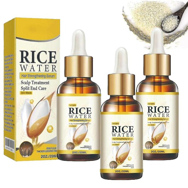 Weijianuo Rice Advanced Serum, Rice Serum Complex, Regrowth Biotin Oil 3pcs on Productcaster.