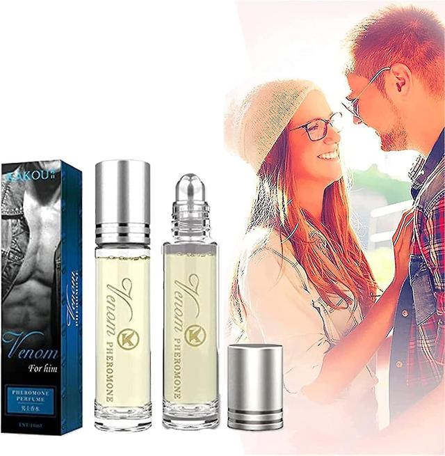 Pack Of 2 Intimate Partner Erotic Perfume, 10ml Lusting Pheromone Perfume, Pheromone Infused Perfume, Roll-on Perfume Men on Productcaster.