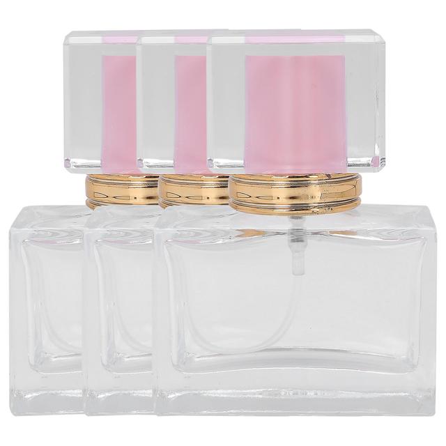 Refillable Perfume Spray Bottle 3pcs Glass Empty Makeup Dispenser Pink on Productcaster.