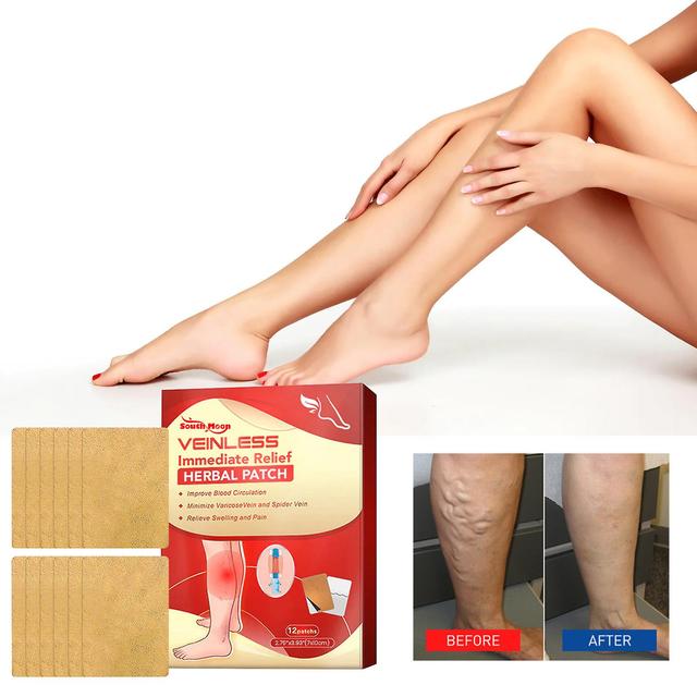 South Moon Varicose Care Herbal Patch Leg Massage Relieve Soreness Earthworm Leg Vein Care Patch Massage Oil1PCS) 1PCS on Productcaster.