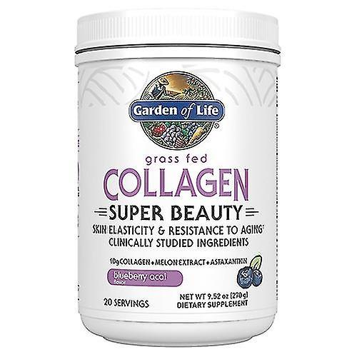 Garden of Life Collagen Super Beauty Powder, Blueberry Acai, 270 Grams Powder (Pack of 4) on Productcaster.