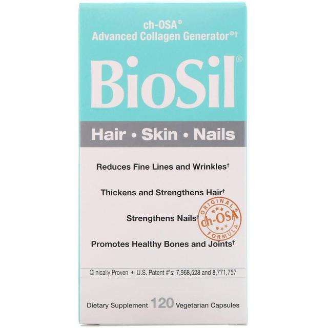 BioSil by Natural Factors, Gerador de Colágeno Avançado ch-OSA, 120 Ca Vegetariano on Productcaster.