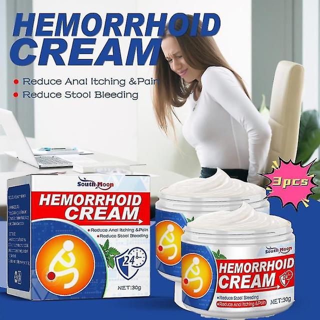 South Moon Hemorrojder Breaking Cream eliminerar köttbullar, skär hemorrojder, lindrar svullnad och sår och blandar inre och yttre anal lugn 3st on Productcaster.