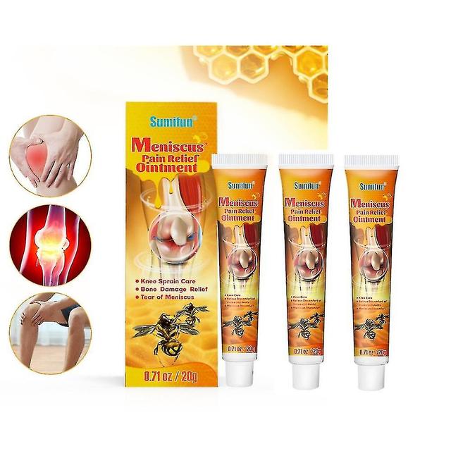 3pcs Natural Bee Venom Extract Cream Gel- Joint Pain Relief, Anti-aging, Anti-inflammation, Antioxidant, Arthritis Cream on Productcaster.