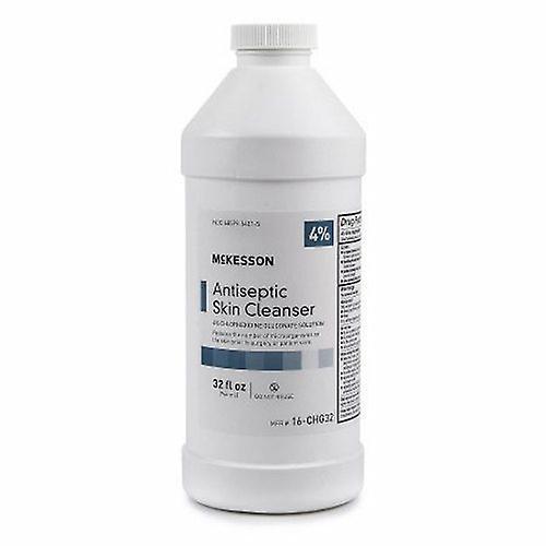 McKesson Antisettic Skin Cleanser 32 oz. Flacone 4% forza CHG (clorexidina gluconato) / isopropia, conteggio di 12 (confezione da 1) on Productcaster.