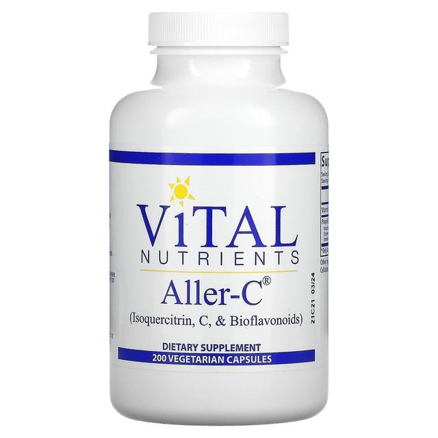 Vital Nutrients, Aller-C, 200 Vegetarian Capsules on Productcaster.