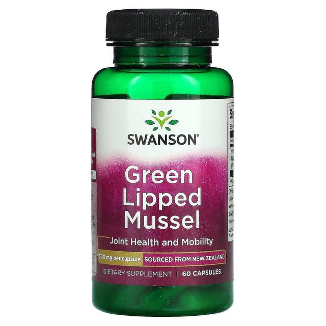 Swanson, Green Lipped Mussel, 500 mg, 60 Capsules on Productcaster.