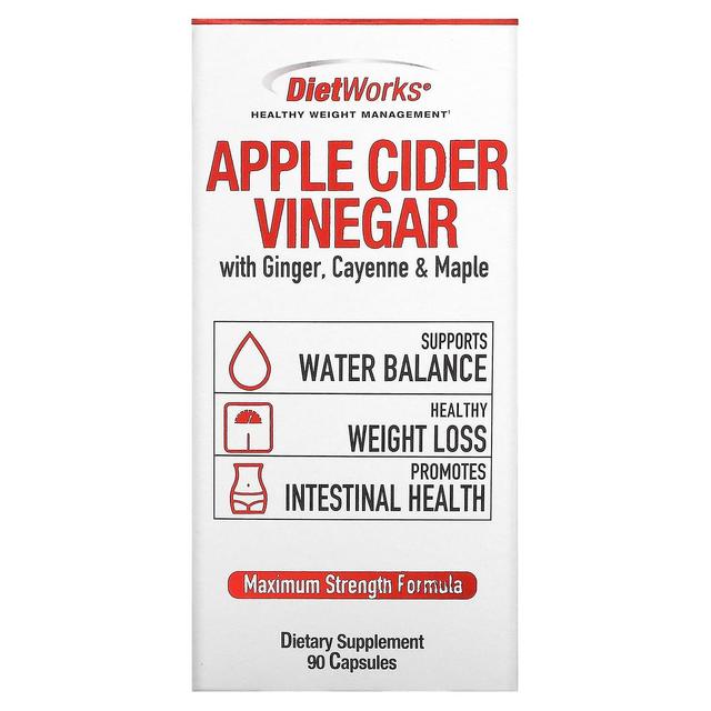 Diet Works DietWorks, Apple Cider Vinegar, 90 Capsules on Productcaster.