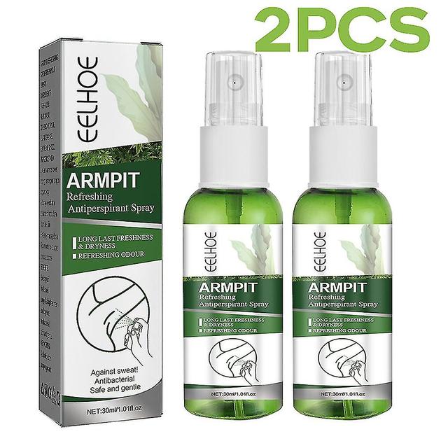 1/2pcs 30ml Armpit Refreshing Antiperspirant Spray Underarm Body Odor Deodorant Long Lasting Freshness Spray on Productcaster.