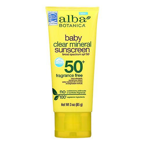 Alba Botanica Baby Clear Mineral Sonnencreme LSF 50+, 3 oz (Packung mit 1 Stück) on Productcaster.