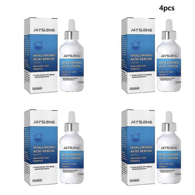 Hyaluronic Acid Serum Face Serum Solution With Vitamin E, Msm, Organic Botanical Extracts - Natural 4pcs on Productcaster.