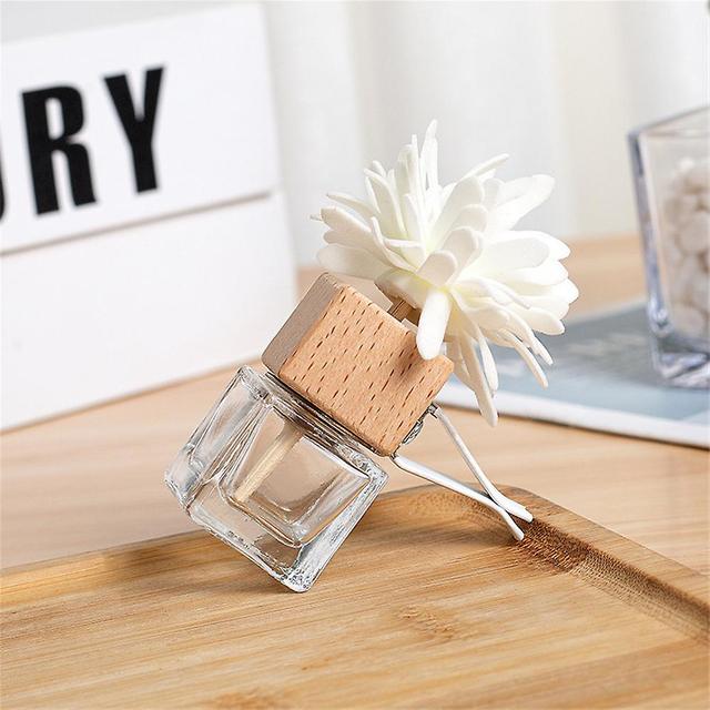 1/2/3pcs Voiture Parfum Flacon Pendentif Fleur Forme Air Sortie Assainisseur Capacité de bouteilles vides on Productcaster.