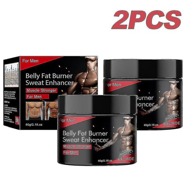 1/2pcsbelly Fat Burning Sweat Enhancer Muscle Stronger Abdominal Muscle Cream Sports Abs Slimming Cr 2pcs on Productcaster.