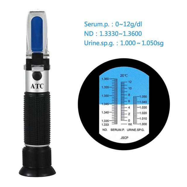 Portable Handheld Medical Refractometer Atc Urine/serum Protein Refractometer Concentration Meter 1.333-1.360 Refractive Index on Productcaster.