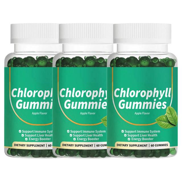 Bonbons gélifiés à la chlorophylle 60ct pour femmes et hommes, supplément de potassium à l’extrait de chlorophylle à haute absorption, soutient l’é... on Productcaster.