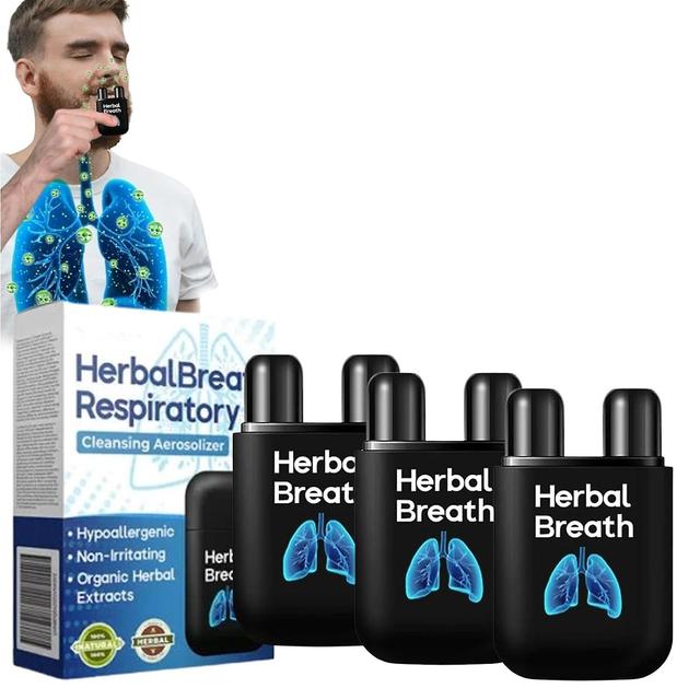 Denstyle Herbal Breathe Respiratory Cleansing Aerosolizer, Herbal Lung Cleanse Mist, Breath Detox Herbal Lung Cleanse & Respiratory Spray 3pcs on Productcaster.