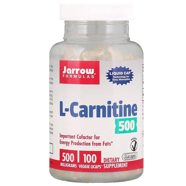 Jarrow Formulas Jarrow Fórmulas, L-Carnitina 500, 500 mg, 100 Licaps Veggie on Productcaster.