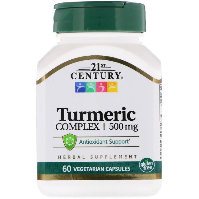 21st Century, Turmeric Complex, 500 mg, 60 Vegetarian Capsules on Productcaster.