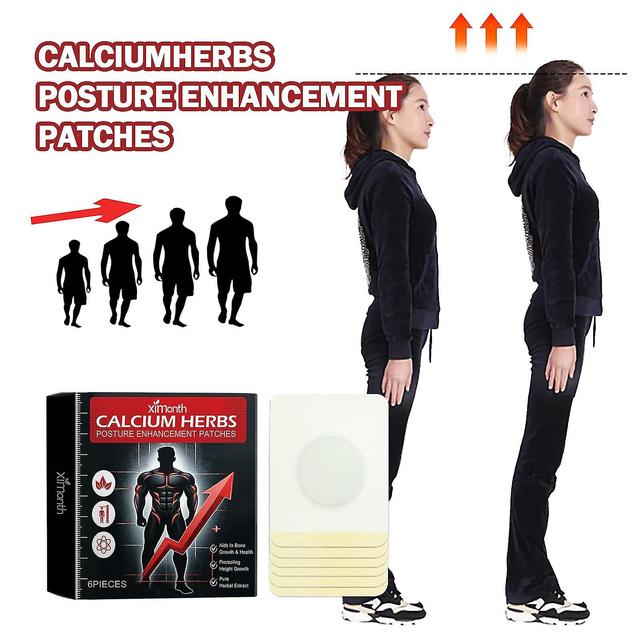 Height Growth Aid Patches, Hight Increases Calciumherbs Posture Enhancement Patches For Bone Strength, Peak Height Growth Aid Patch 6pcs-3pack on Productcaster.