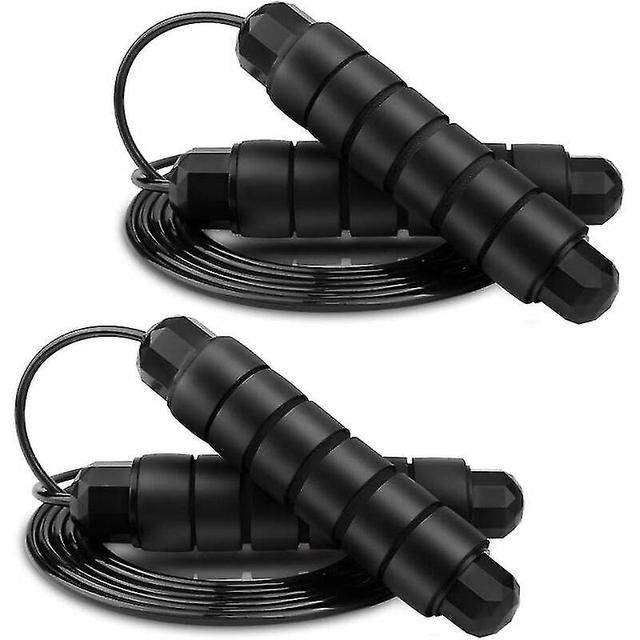 Lot de 2 cordes sauter Corde sauter pour adultes et enfants - Longueur rglable 2,8 mtres, corde sauter avec roulements billes de haute qualit, on Productcaster.