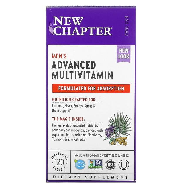 New Chapter, Men's Advanced Multivitamin, 120 Vegetarian Tablets on Productcaster.