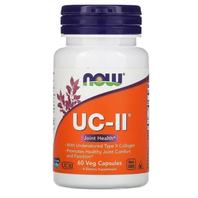 NOW Foods, UC-II Joint Health with Undenatured Type II Collagen, 60 Veg Capsules on Productcaster.