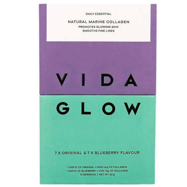 Vida Glow zmiešaný prírodný morský kolagén skúšobné balenie 14 x 3g vrecká (MCE14002) on Productcaster.