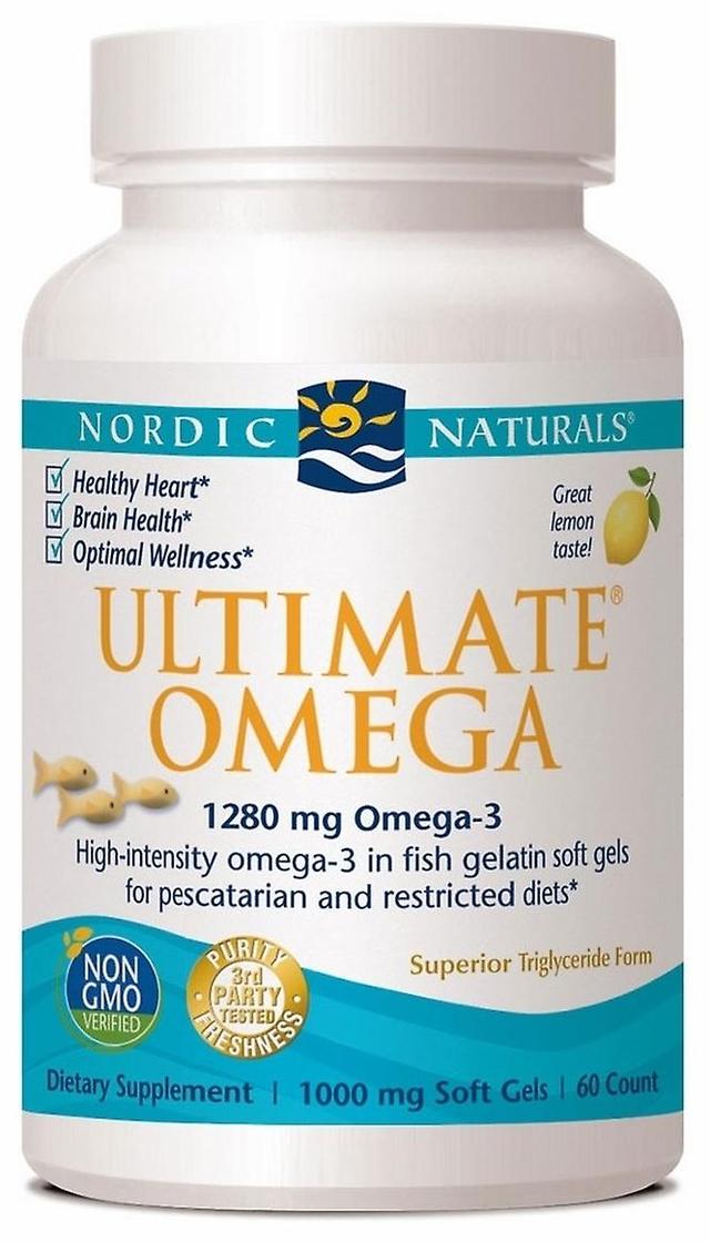 Nordic Naturals Ultimate Omega dans la gelée de poisson citronné 120 gr on Productcaster.