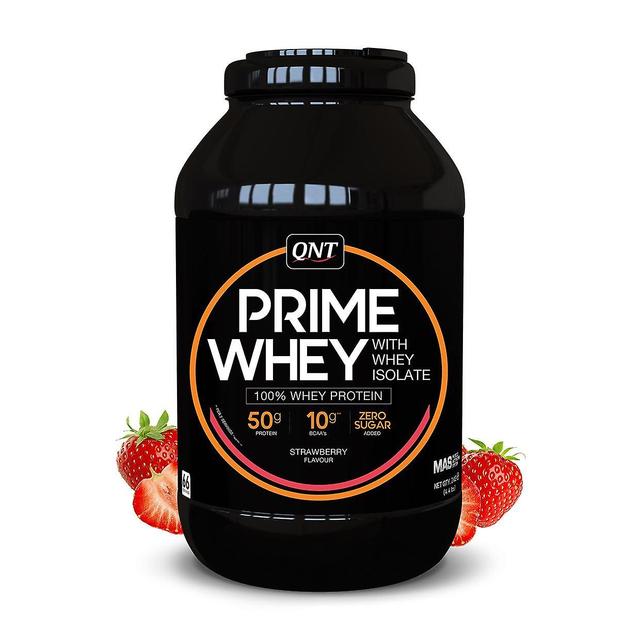 QNT Prime Whey Protein Powder 100% Whey Isolate - 2kg - Strawberry on Productcaster.