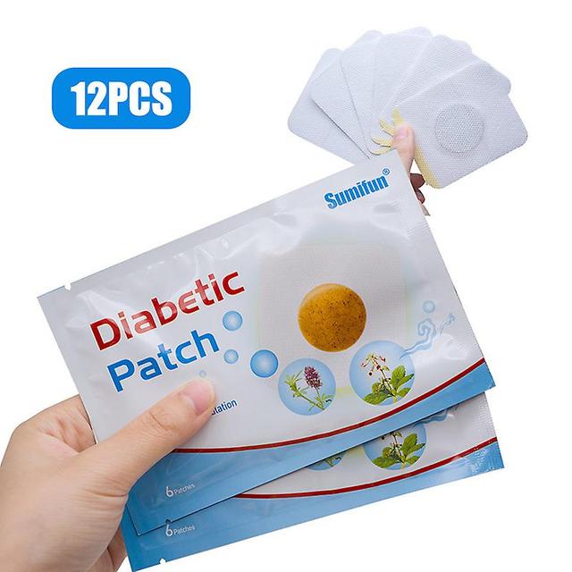 Parche para diabéticos estabiliza el equilibrio de azúcar en la sangre Glucosa Hierbas Yeso para la diabetes 12 Pcs on Productcaster.