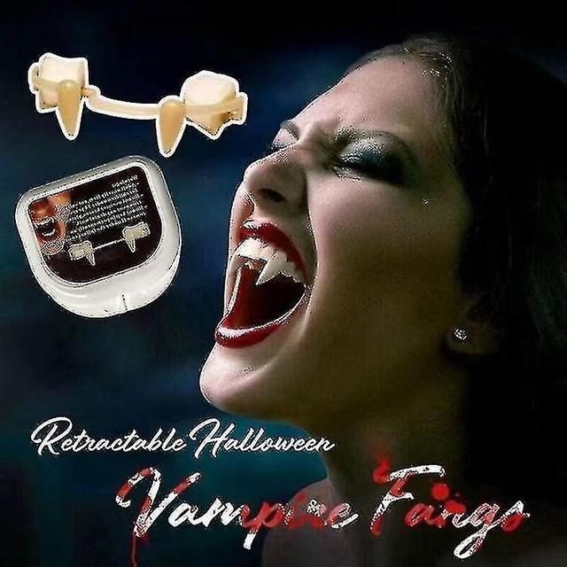 New Retractable Vampire Fangs Decoration Buy 1 Get 2 on Productcaster.