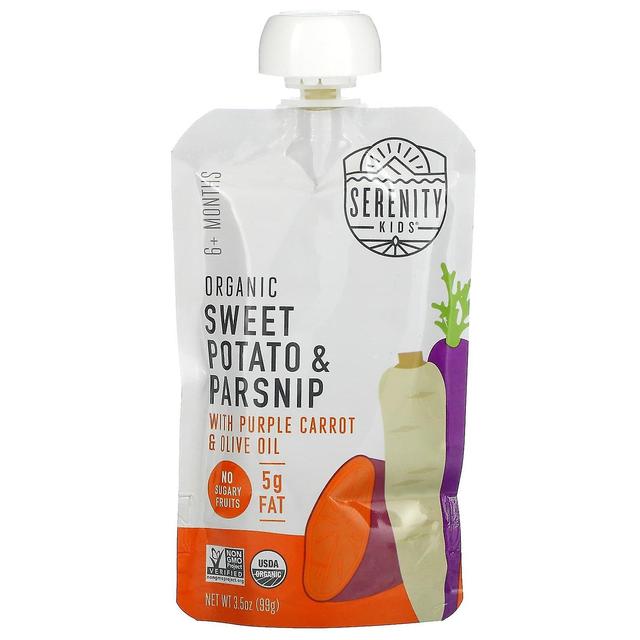 Serenity Kids, Organic Sweet Potato & Parsnips with Purple Carrot & Olive Oil, 6+ Months, 3.5 oz (99 on Productcaster.