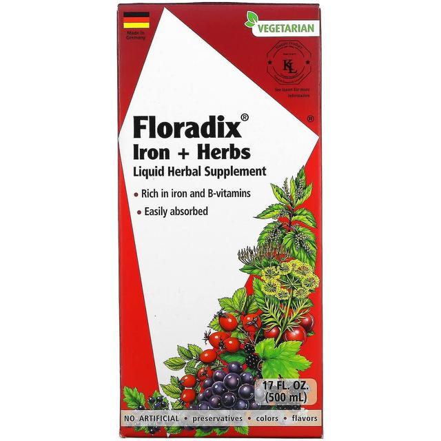 Gaia Herbs, Floradix, Iron + Herbs, 17 fl oz (500 ml) on Productcaster.