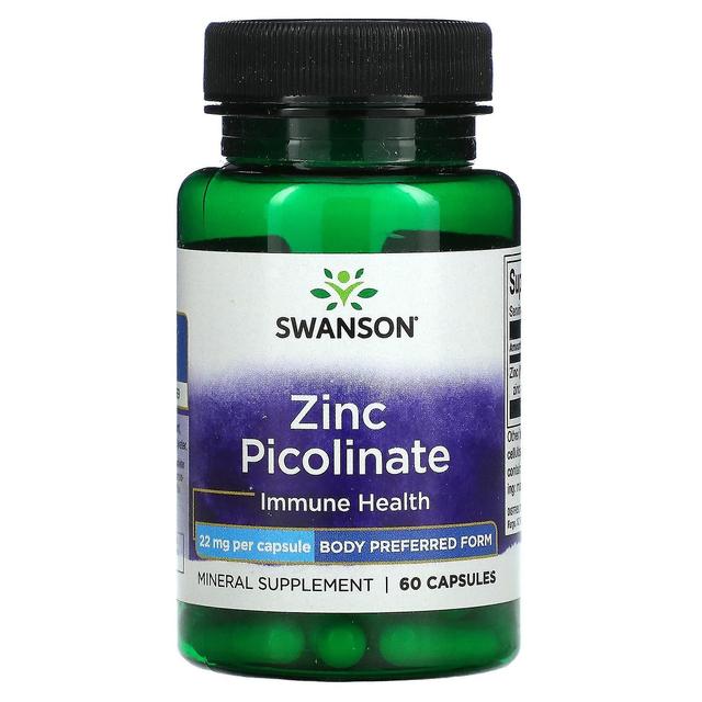 Swanson, Zinc Picolinate, 22 mg, 60 Capsules on Productcaster.