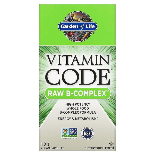 Garden of Life, Vitamin Code, RAW B-Complex, 120 Vegan Capsules on Productcaster.