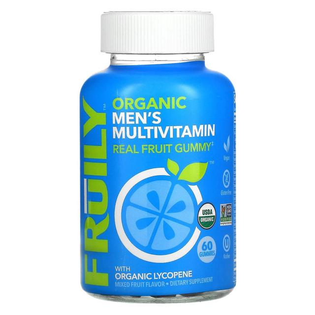 Fruily, Organic Men's Multivitamin with Organic Lycopene, Mixed Fruit, 60 Gummies on Productcaster.