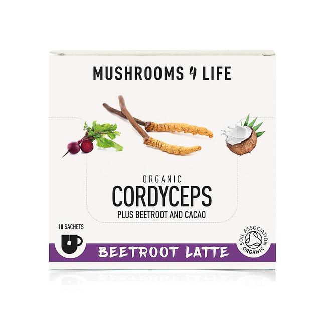 Mushrooms4Life Huby 4 life organic cordyceps cvikla latte 10's on Productcaster.